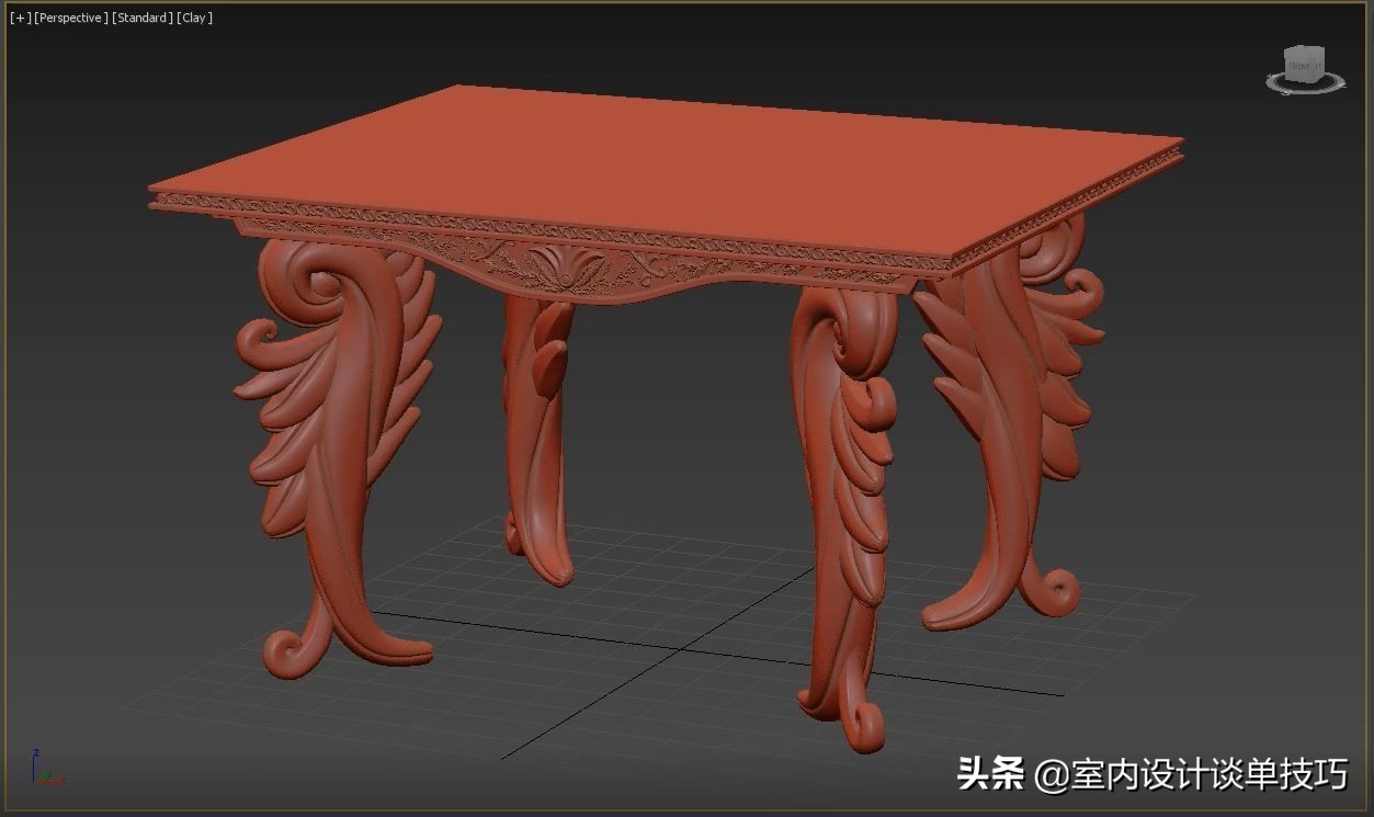 國外效果圖大神繪制3dmax雕花模型，10秒鐘搞定，你敢信？
