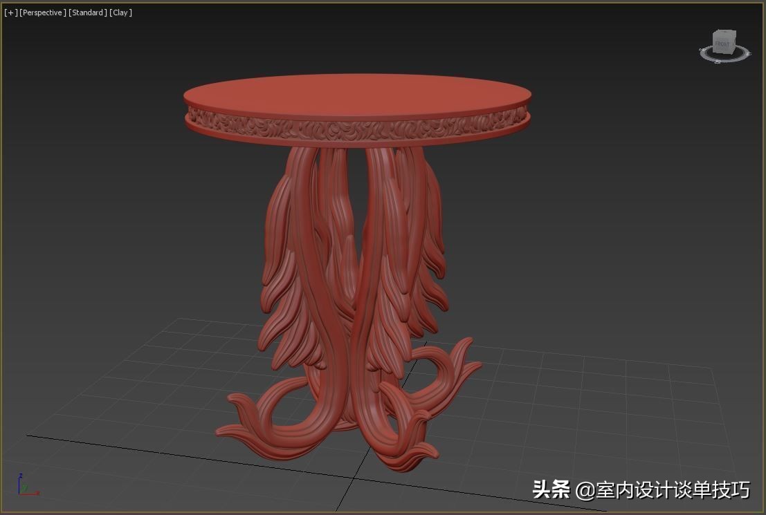 國外效果圖大神繪制3dmax雕花模型，10秒鐘搞定，你敢信？