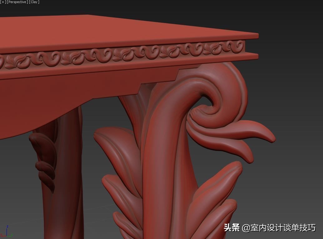 國外效果圖大神繪制3dmax雕花模型，10秒鐘搞定，你敢信？