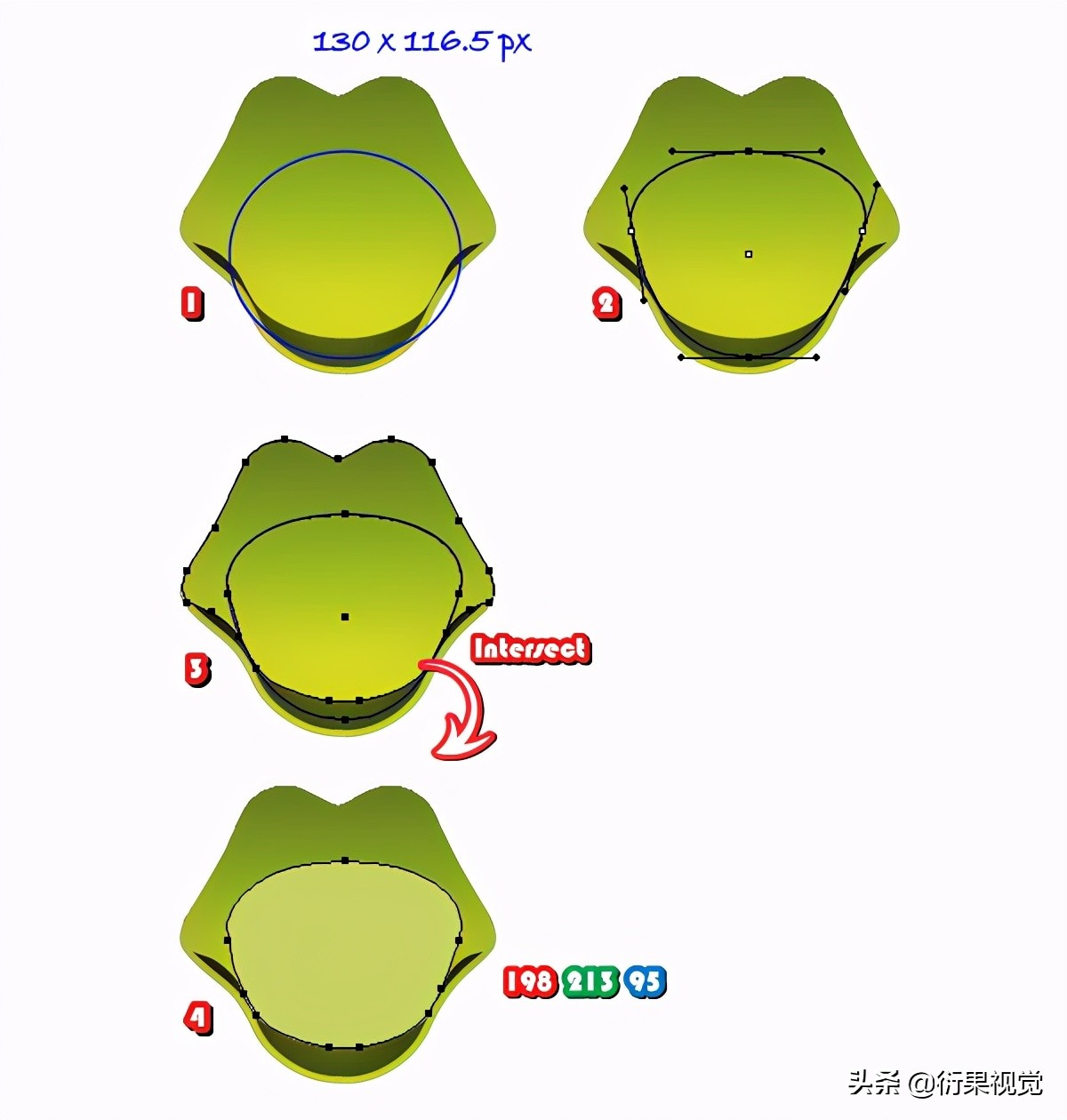AI軟件教程，繪制卡通圖形操作步驟