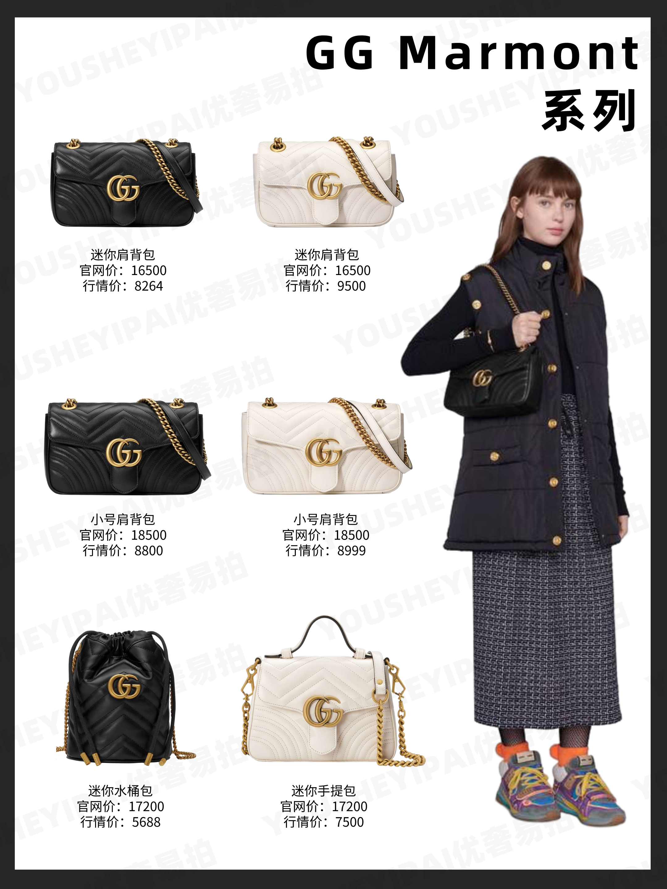 奢侈品種草|GUCCI全系列包包 9月最新二手價(jià)
