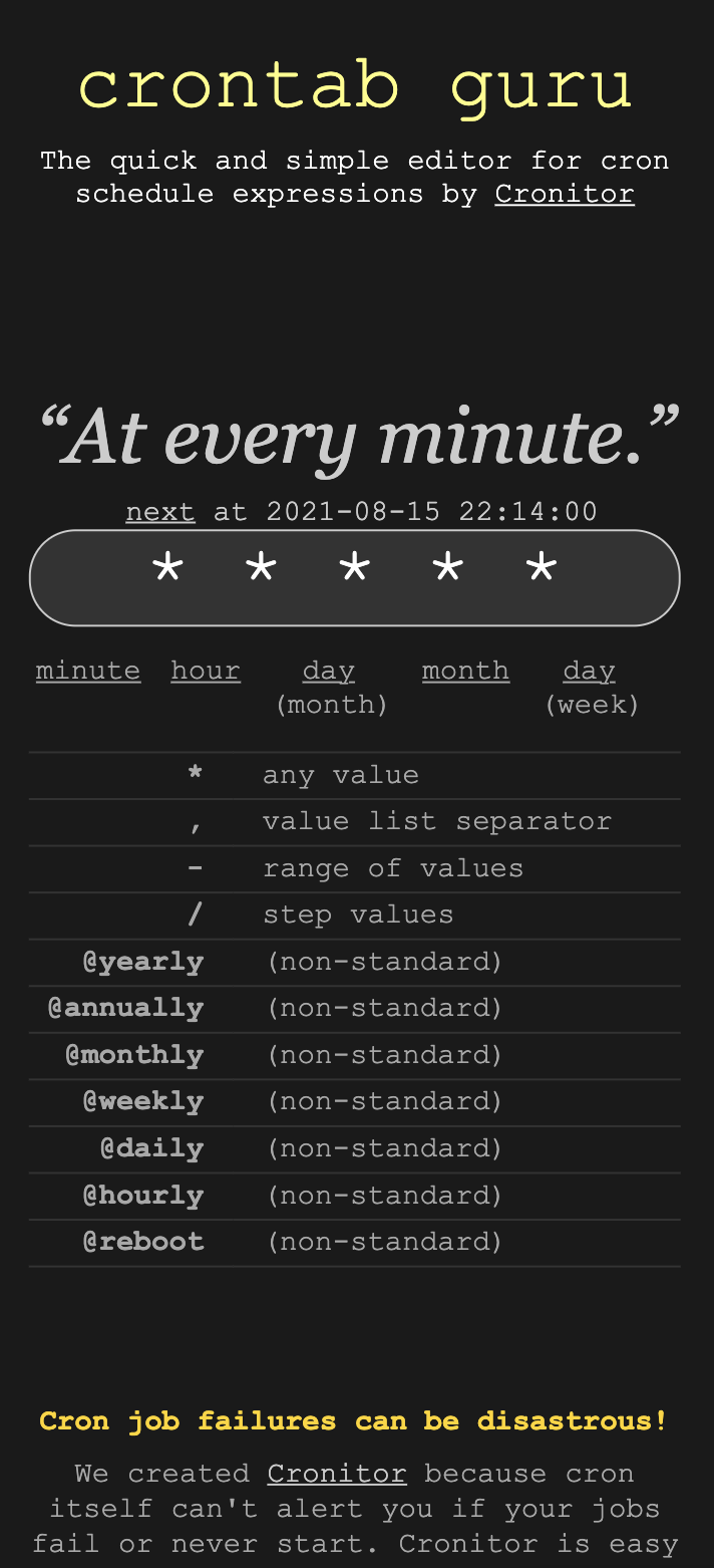 Linux上使用cron/crontab管理定時任務