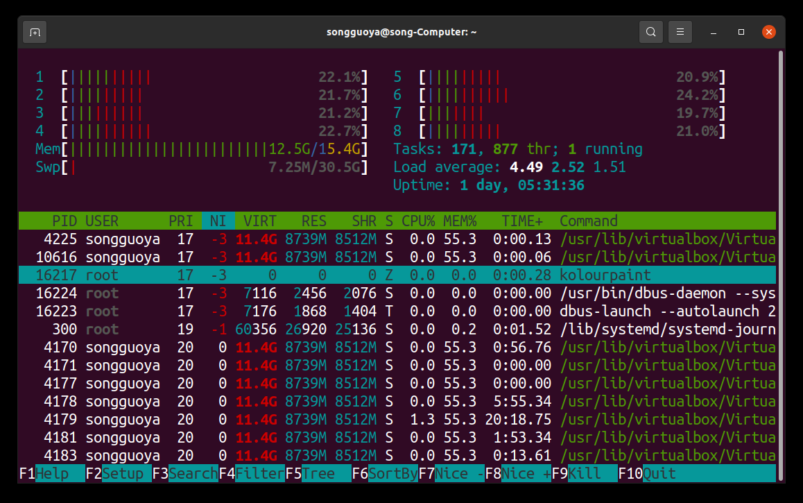 Linuxt每日命令005-進程原理、查看、管理